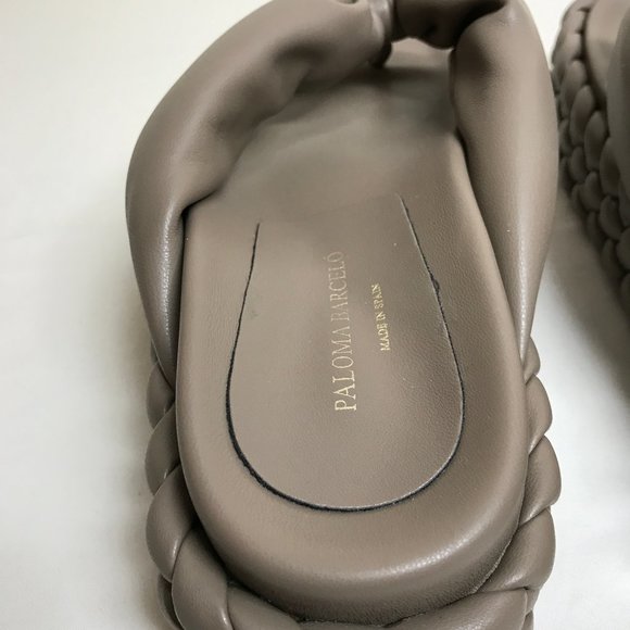 Paloma Barcelo Henry Constance Chunky Braided Platform Thong Sandals Size 38 - Picture 11 of 15